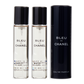 Chanel Bleu De Chanel 淡香精喷雾补充装 0.7 盎司及两件淡香精补充装 0.7 盎司