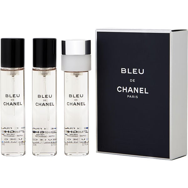 香奈儿 Bleu De Chanel 淡香水喷雾 0.7 盎司 X 3